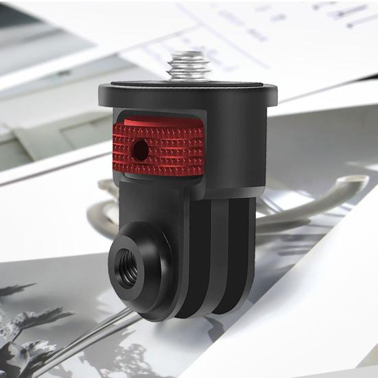 Camera Tripod Mount Conversion Adapter Simple Installation 360-Degree Adjustment Anti-slip Grip Pad Action Camera Stabilizer Bracket