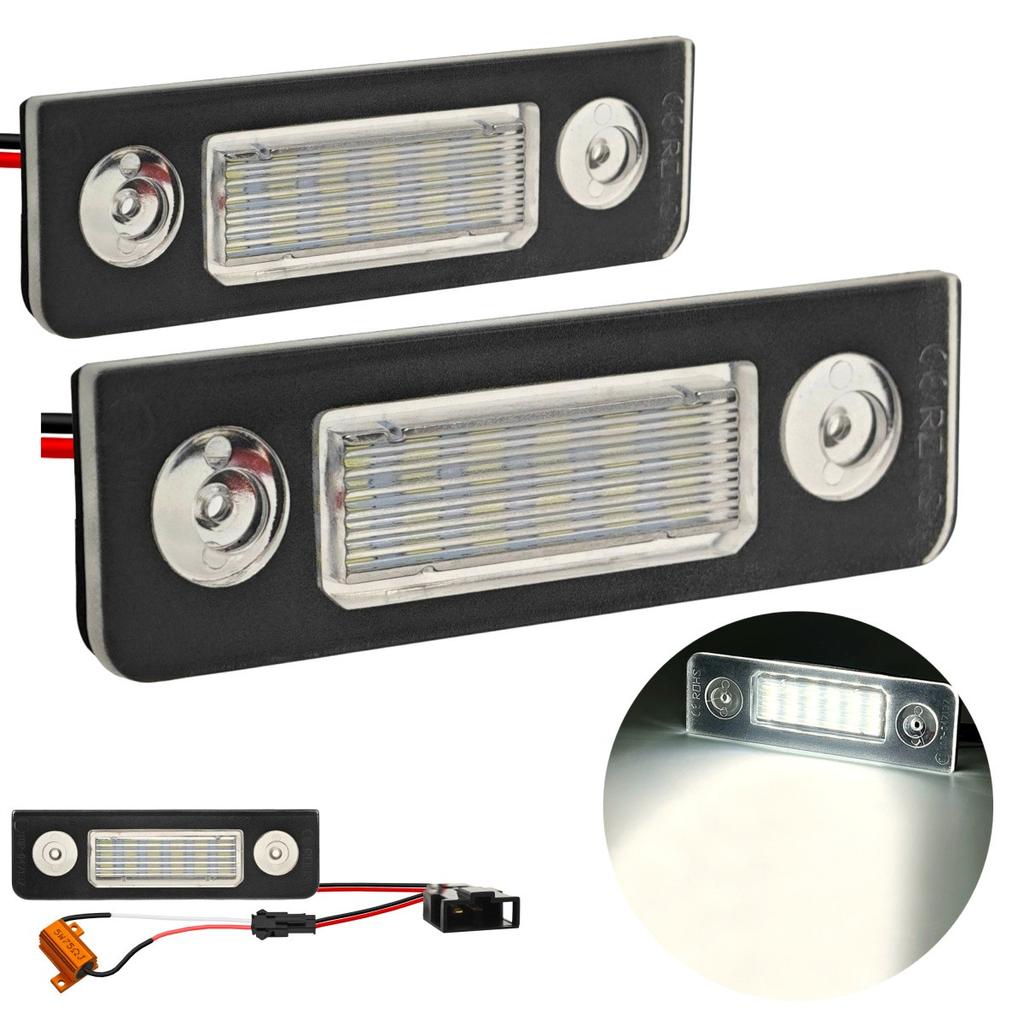LED Kennzeichenleuchten kompatibel mit Skoda Octavia II, Roomster 550lm, 2 Stück Off-Road