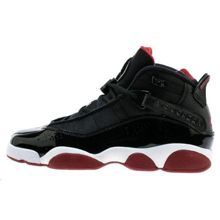 Jordan 6 Rings Black Varsity Red GS 323419-062