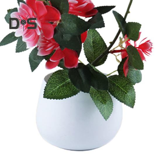 Artificial Potted Plant Portable Fadeless Plastic Home Decor Simulation Flower