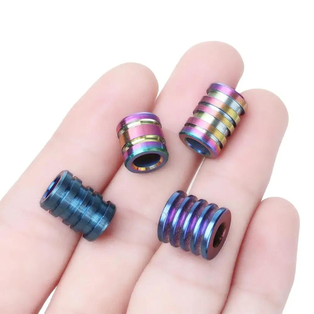 Titanium Alloy/Stainless Steel Outdoor Accessories Paracord Rope Pendant Ropes Lanyard Camping EDC Gadgets TC4 Knife Beads