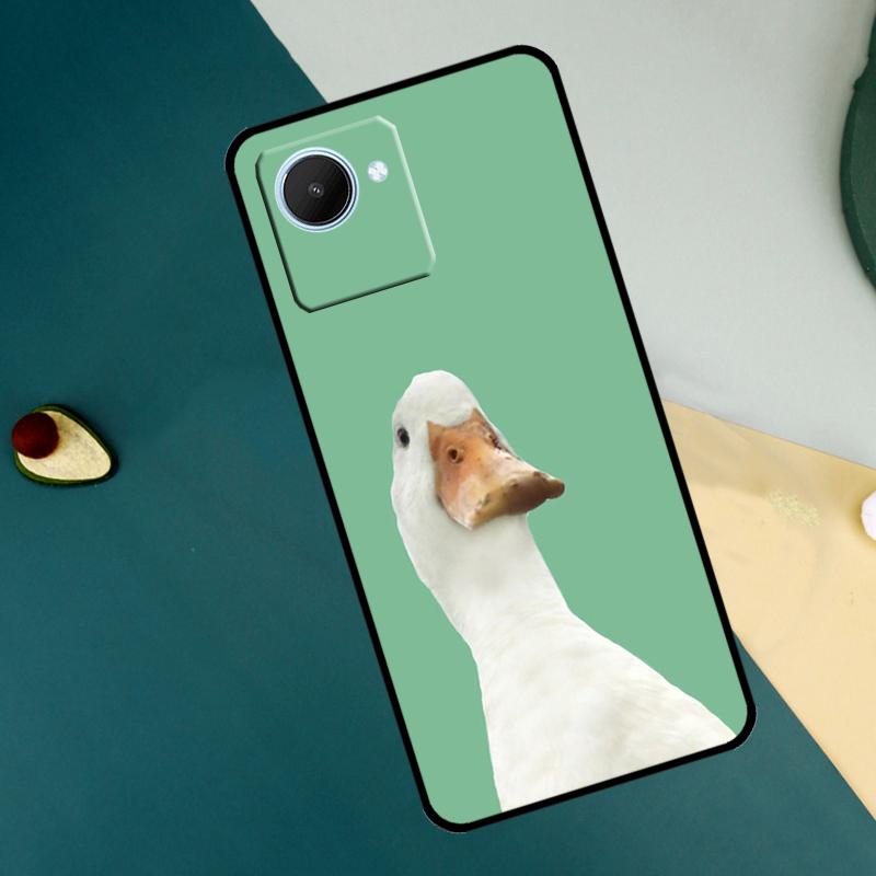 Cute Cartoon Duck For Realme C55 C71 C75 C67 C63 C51 C61 C53 C35 C65 11 12 13 14 15 Pro Plus GT6 GT7 Pro Case