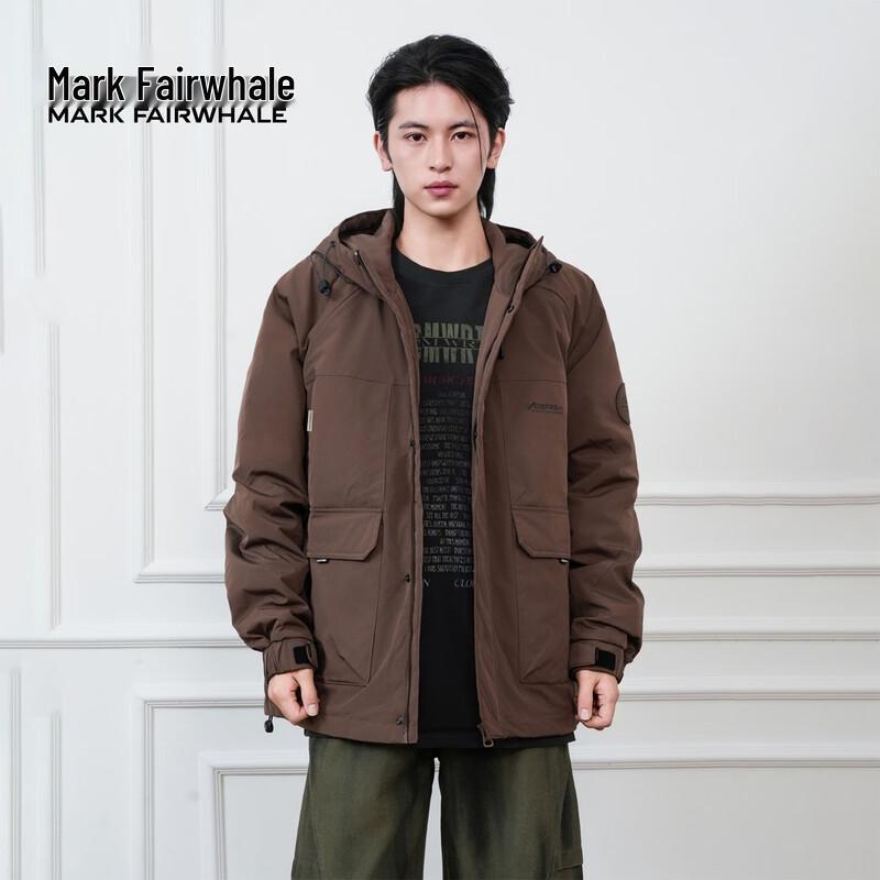 Mark Fairwhale Men's Winter Hooded Workwear Padded Jacket