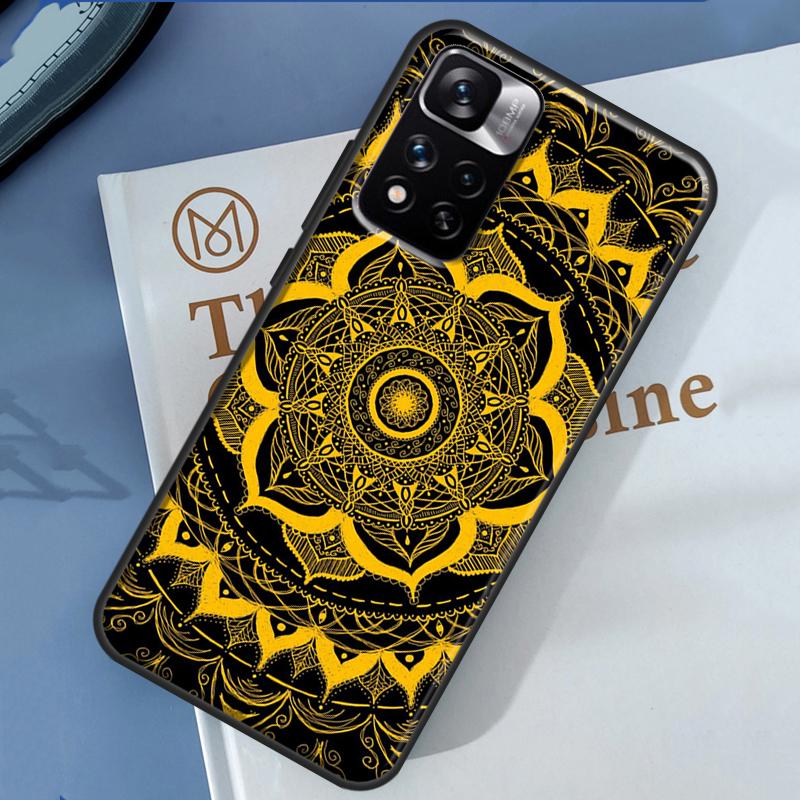 Flowers Mandala Floral Case For Xiaomi Redmi Note 14 13 11 9 10 12 Pro 9S 10S 11S 12S Redmi 10C 12C 13C 14C Cover