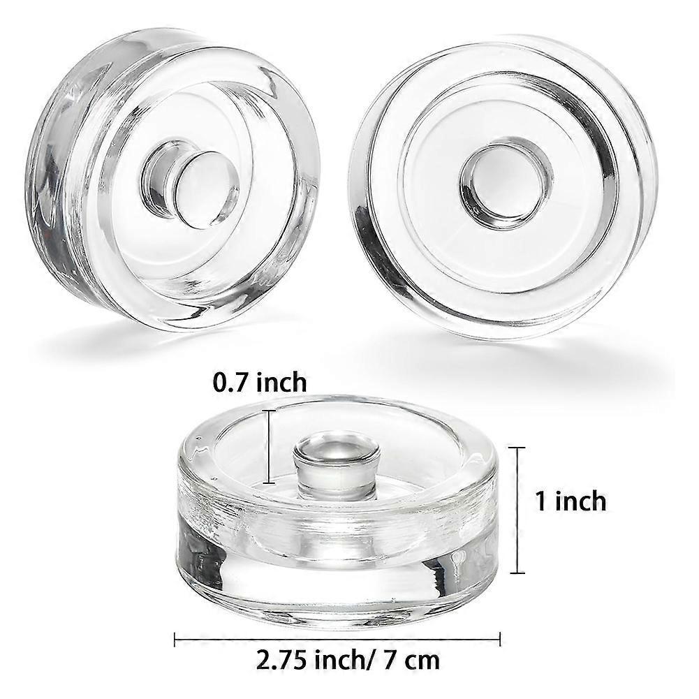 9 Pcs Fermentation Glass Weight with Easy Grip Handle, for Wide Mouth Mason Jars, Heavy Fermenting Lids,Pickling Canning