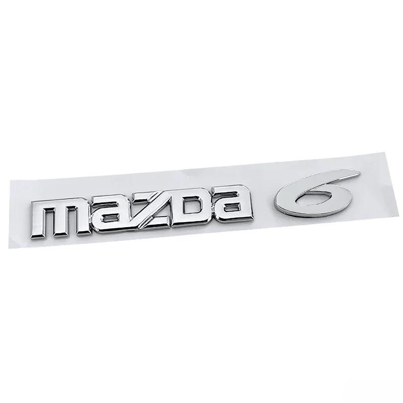 2025 Горячие Для Mazda 3 6 Задняя Накладка с Названием Модели ABS Пластик Багажник Автомобиля Задние Наклейки с Буквами Декоративная Накладка Авто Модификация Аксессуары
