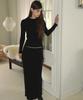 JIJIBISYA Touch Long Skirt (Black)