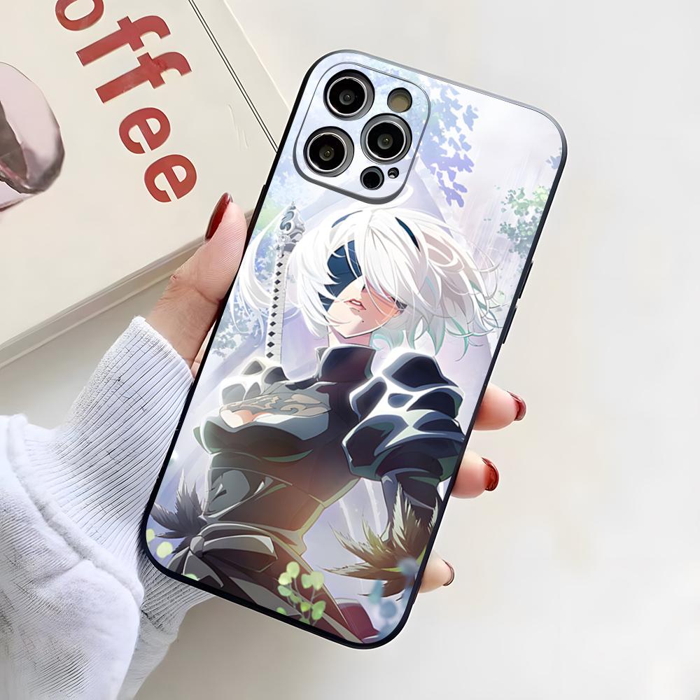 N-NieR A-Automata Phone Case For IPhone 17 Pro Max 16 15 14 Pro Max 13 11 X Xs Xr 8 7Plus Silicone Cover