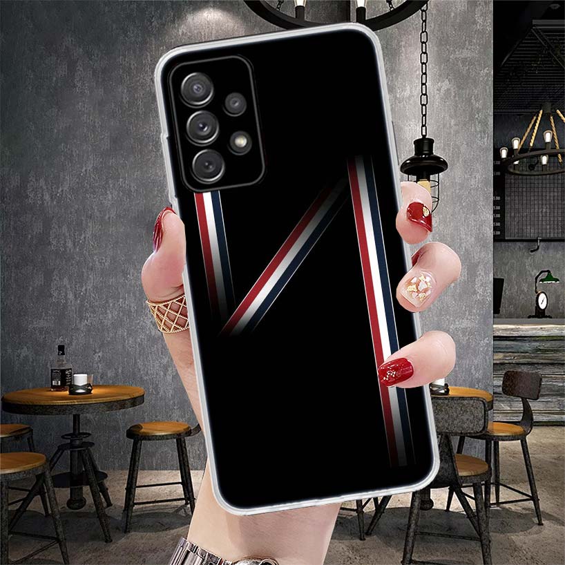Luxury Sports Line Cool Stripes Soft Phone Case For Samsung Galaxy S22 S23 S24 S25 Edge S26 Ultra S20 FE S21 Plus + Fundas Coque
