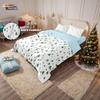 3pcs minimalist green Christmas tree printed coreless duvet cover set multi size bedroom holiday bedding holiday decorations