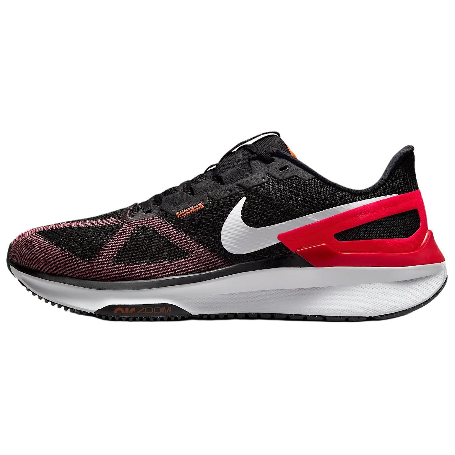 Nike Zoom Structure 25 Comfortable Versatile Non-Slip Durable Low-Top Running Shoes Men sneaker Black Red DJ7883-014 40