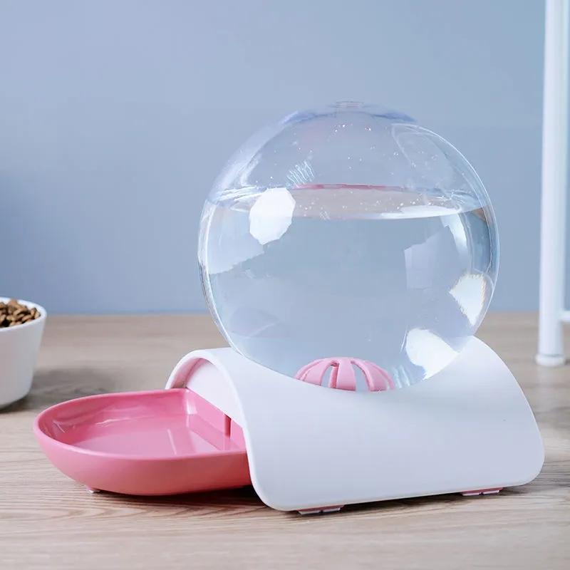 WTEMPO Pet Automatic Water Dispenser Cat Water Feeder Dog Water Dispenser Food Basin Non Plug In Automatic Water Refilling Kettle