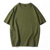 Short-sleeved T-shirt Hong Kong style loose T-shirt pure cotton half-sleeved men's short-sleeved small shoulder-length combed couple T-shirt