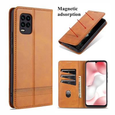 Deluxe Magnetic Adsorption Leather Case for Xiaomi Mi 10 Lite 5G / Mi 10 Youth 5G Flip Cover Wallet Protective Case Capa Fundas