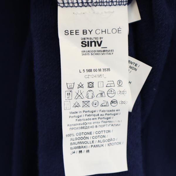 SEE BY CHLOE Short Sleeve One Piece USA4 Navy System Women Used