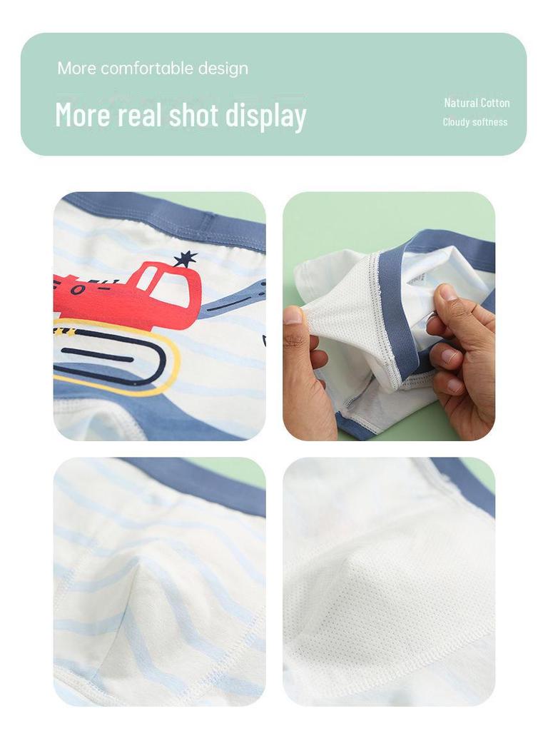 Nové chlapecké boxerky z čisté bavlny z roku 2024 pro batolata od 2 let