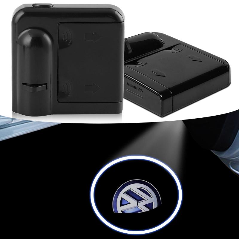 2 Stück Kabellose HD-Türleuchte Auto-Türprojektor Willkommenslicht Für Volkswagen VW RLine R Golf Amarok T5 Phaeton ID3 Tiguan GTI