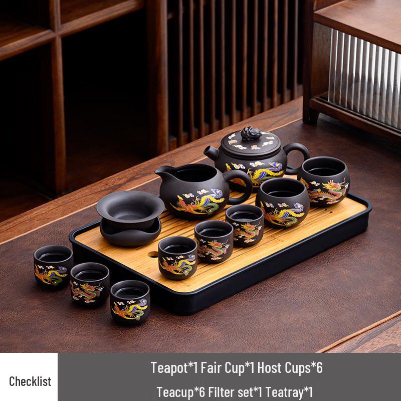 Heat-Activated Color Changing Ceramic Tea Set