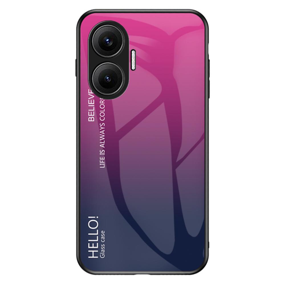 For Xiaomi Poco F7 5G/Redmi Turbo 4 Pro 5G Case Anti-Scratch Tempered Glass+PC+TPU Phone Cover