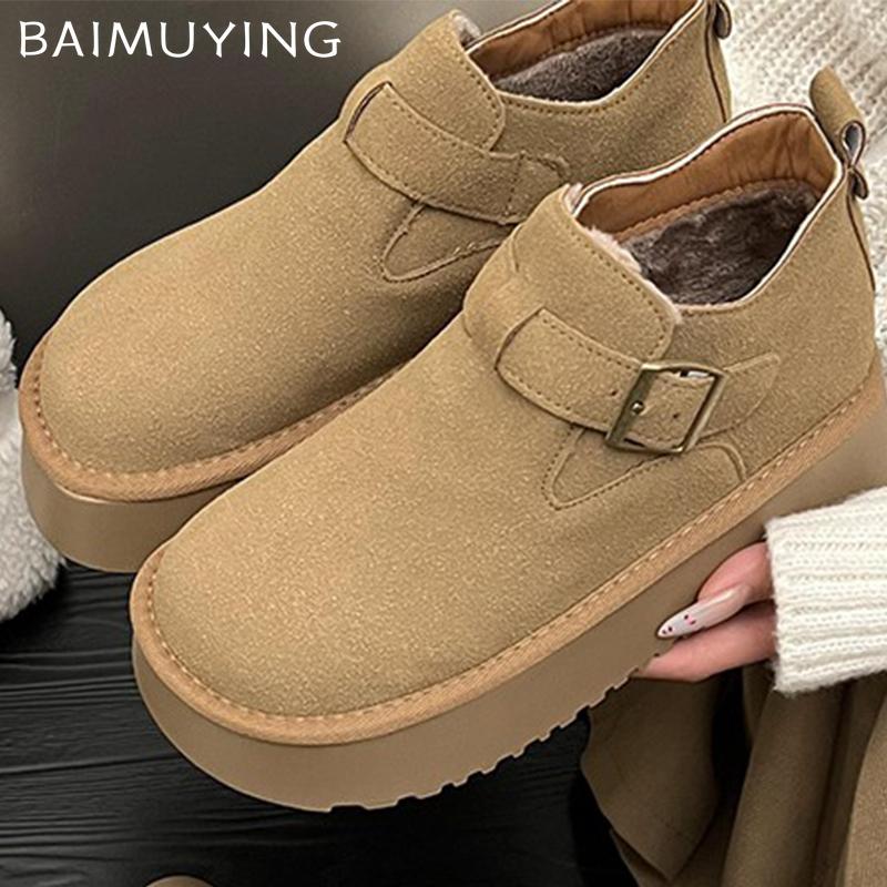 Suede Platform Women Shoes Flats Fashion Boots Woman 2025 Trend Winter Designer Walking Cozy Sport Casual Zapatos Mujer Sneakers