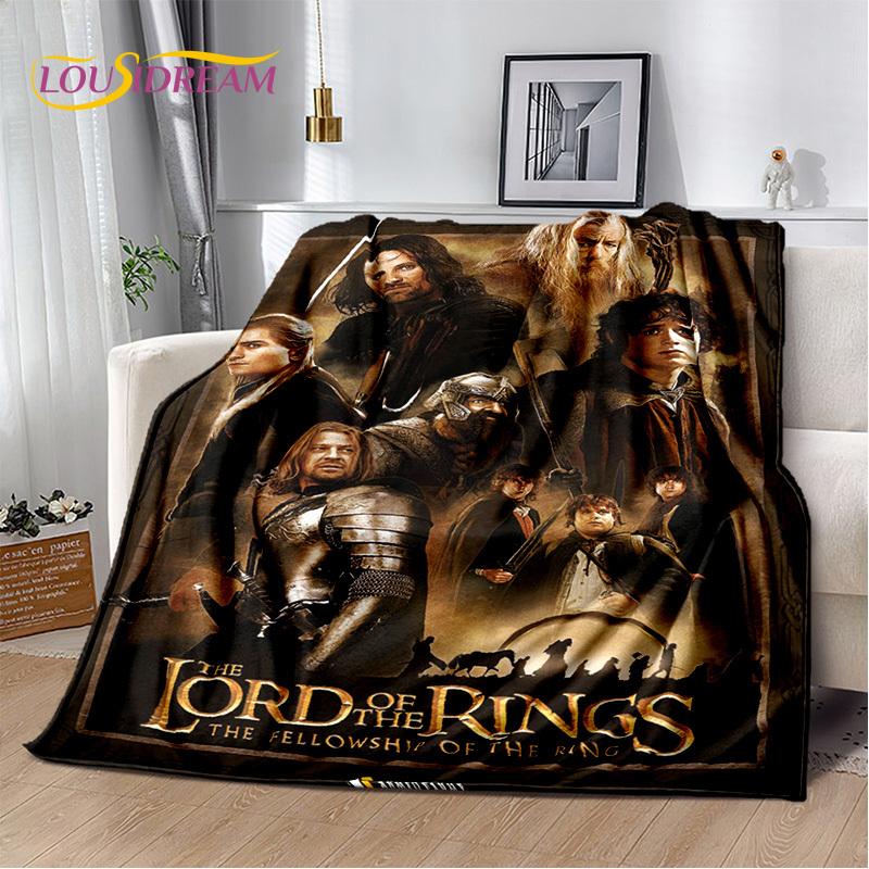Movie L-Lord of The Rings H-Hobbit Soft Plush Blanket,Flannel Blanket Throw Blanket for Living Room Bedroom Bed Sofa Cover Child