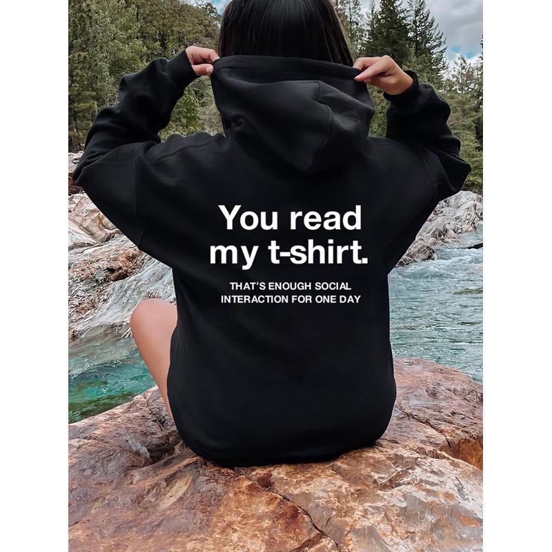 2023 Toamna iarna Cititi imprimeu litere hanorace femei