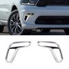 Chrome Front Fog Light Lamp Cover Trim Frame For Dodge Durango + Exterior