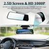 4K Front and Rear Mirror Dash Cam, 9.66" IPS Touch Screen Dual Cameras, Loop Recording, G-Sensor, Parking Assistance, Backup Cam