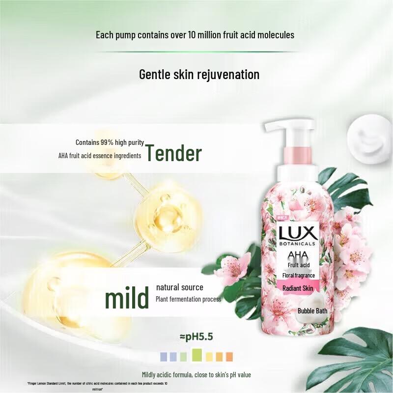 LUX Cherry Blossom Scented Bubble Shower Gel