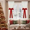 Drape Tie Backs Christmas Elastic Red Home Decor Decorative Bow Drapery Holdbacks For Shower Indoor Bathroom Kitchen Bedroom