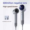 Hairdryer New High Speed Anion High Speed Hair Dryer Hair LED Display Hair Dryer with Nozzle 110V 220V 1600W High Power