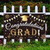 Graduate Banner Decoration Congratulations Banner Graduation Party Photo Background Decoration