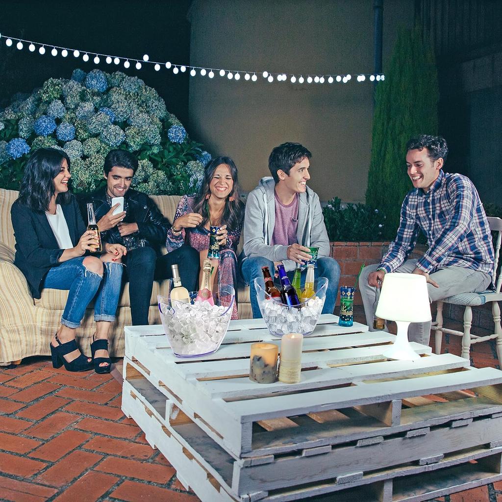 Hot Transparent Ice Cube Storage Bucket Beer Wine Bucket Bar Ice Bucket Container Champagne Can Wine Champagne Beer Chiller