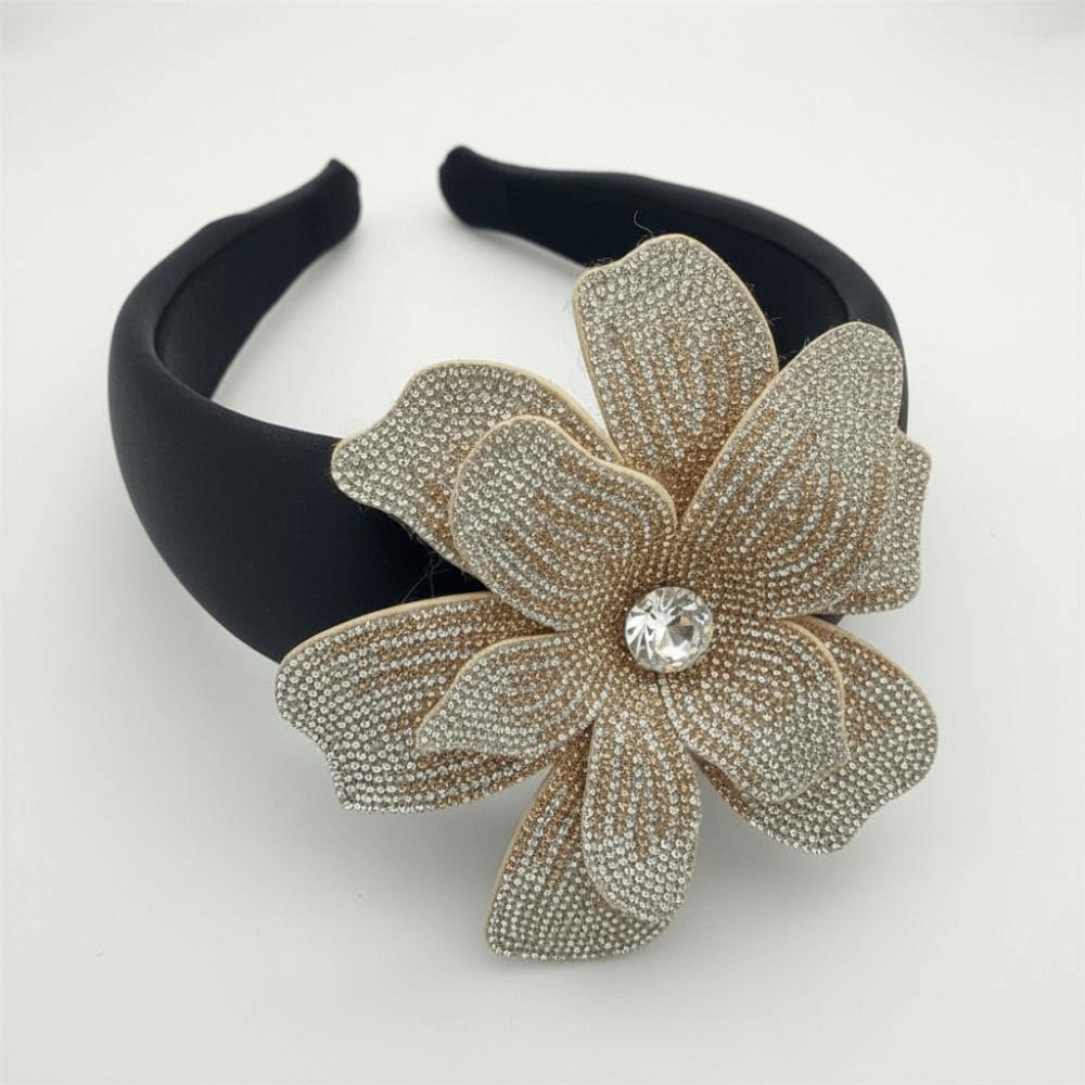 Sparkling Flower Brooch Fabrics DIY Craft Sewing Supplies Sew-On Applique Bag Decoration
