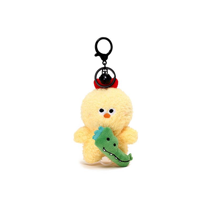 Jinnew Duck Bear Crocodile Soft Plush Keychain Doll With Rotating Element