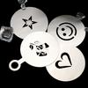 Coffee Stencil 3 Pieces Latte Art Stencils for Coffee Decorations Cappuccino Mold Fancy Coffee Printing Model Art Coffee Tools
