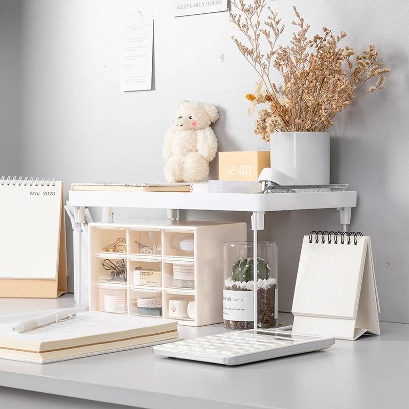 Foldable Storage Rack: Student Dormitory Desktop Organizer for Bedroom
