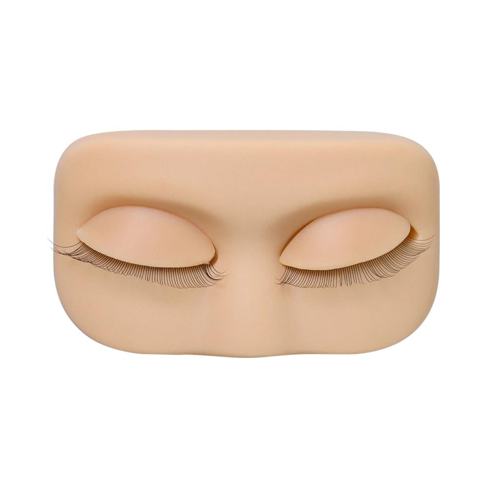 wholesale Mini Lash Flat Model Head Practice Eyelash Extension Training Head With Removable Replacement Eyelids Mannequin Head