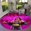 Bret Hart Round Area Rug,Carpet Rug for Living Room Bedroom Sofa Playroom Decor,Non-slip Floor Mat40