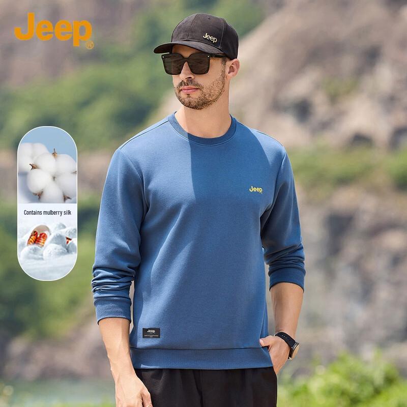 Jeep Men's Crewneck Long Sleeve Casual Sweatshirt