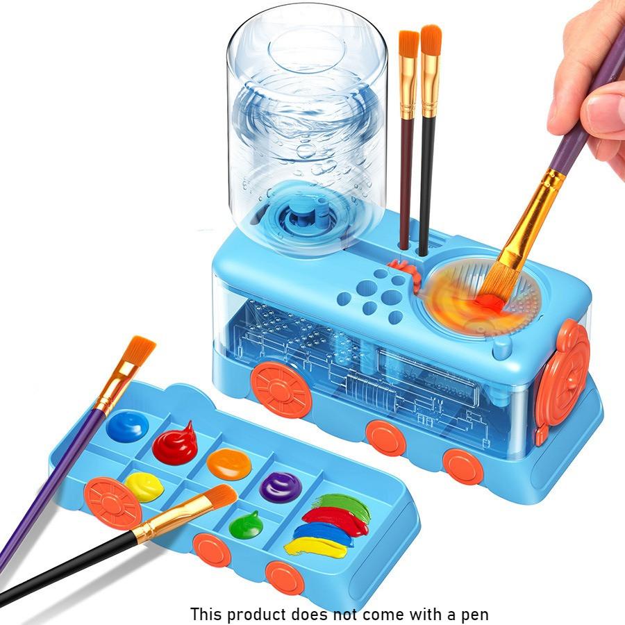 Hair Brush Cleaner Automatically Changes The Washing Pen Holder for Watercolor Painting Brush Rinser Watercolor Wash Pen Holder