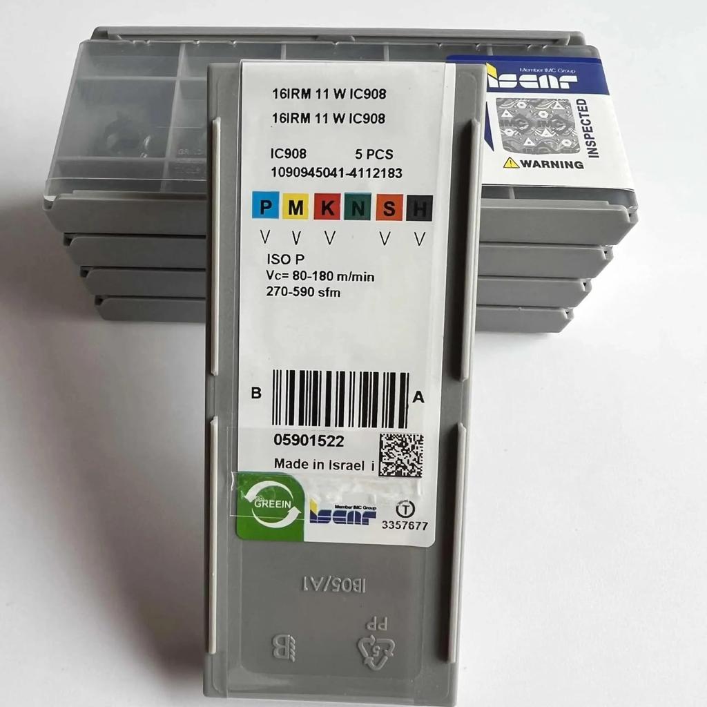 ISCAR / 16IRM11W IC908 /Industrial indexable Carbide Inserts 10 PCS