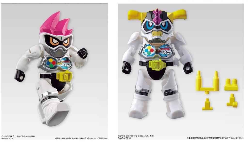 Shodo Kamen Rider Ex-Aid STAGE 1 & 2 "Ex-Aid & Laser Action Gamer Level 1" set of 1 each *No Ramune