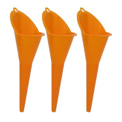 3PcsSet 28cm Long Neck Funnel Multipurpose for Gasoline Oil Water Lubricants Fluids Cars Trucks