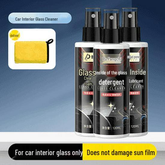 Purochi Glass Cleaner: Removes Oil Stains & Fingerprints for a Bright, Streak-Free Interior