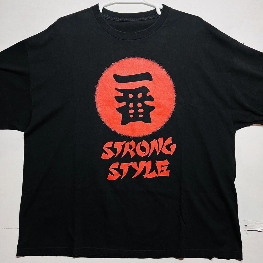 WWE NXT Authentic Ichiban Shinsuke Nakamura STRONG STYLE Black Shirt Unisex T-Shirt XXL
