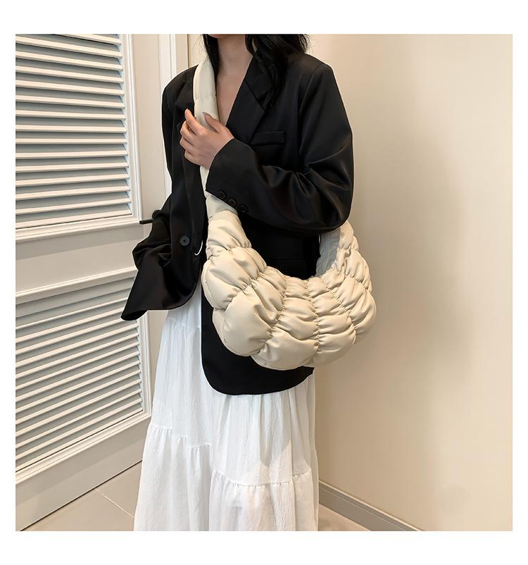 Women's Pleated Crossbody Bag