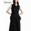 MO&Co. 2024 Spring Drawstring Round Neck Vest Dress