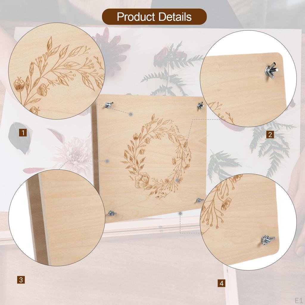 Kit Adults Plant Preservation Set 7 Inchx7 inch Press ing for Soap Making Gift Home Decors