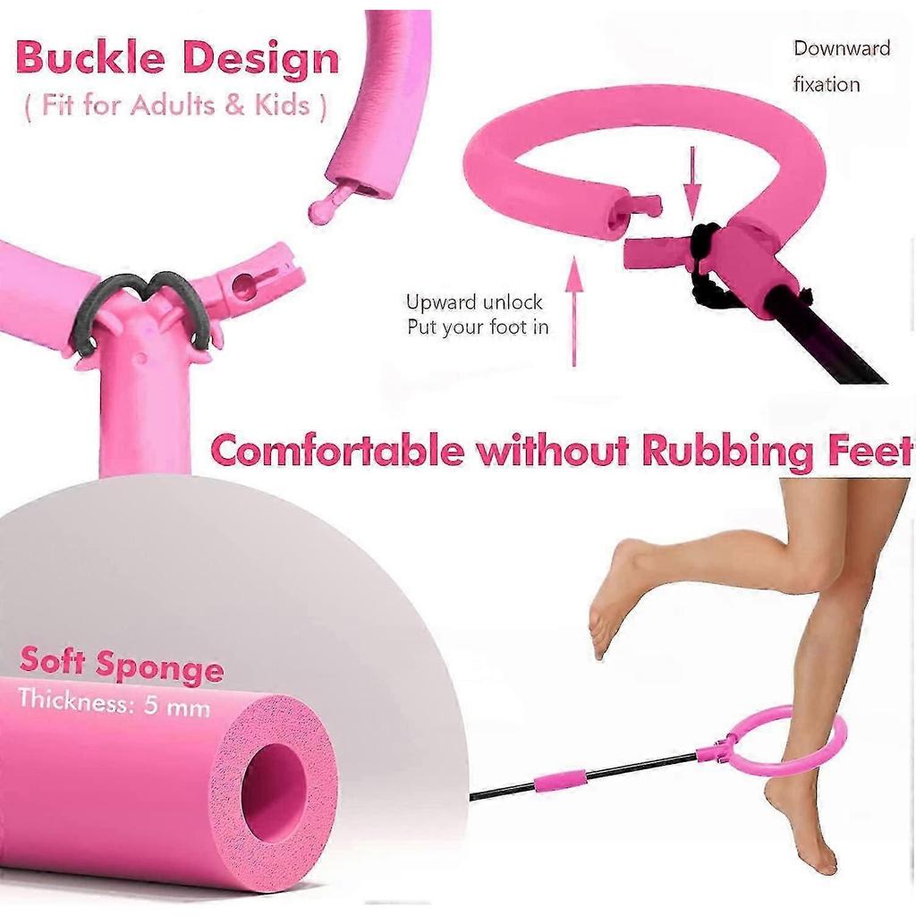 Jumping Ball with LED Light for Kids - Flashing Jump Ring, Spinning Gyro, Foldable
